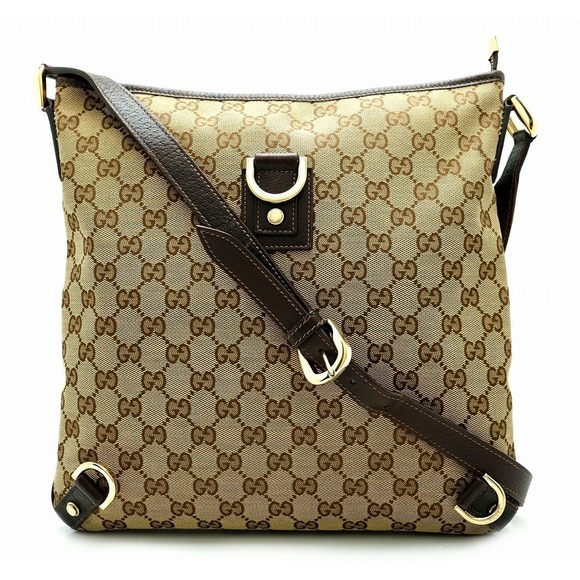 Gucci Khaki Canvas GG Tan Brown Crossbody - Picture 2 of 9